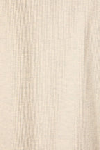 Waffle Knit Henley Oversized Sweatshirt Pullover