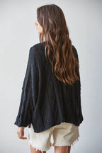 Cotton Cable Knit Sweater