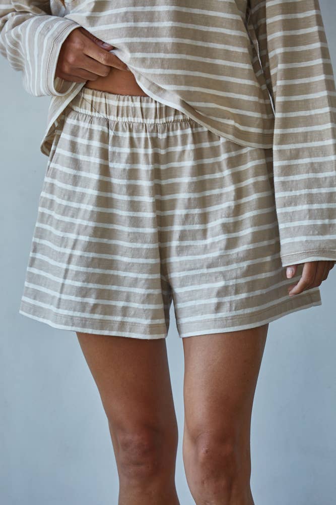 Teddy Striped Shorts