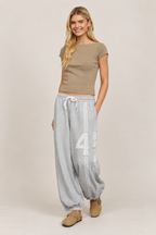 Washed Boat Neck Short Sleeve Ribbed Knit Top