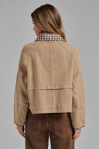 Vintage Gingham Barn Jacket