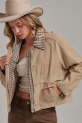Vintage Gingham Barn Jacket