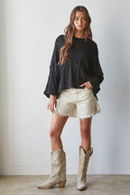 Cotton Cable Knit Sweater