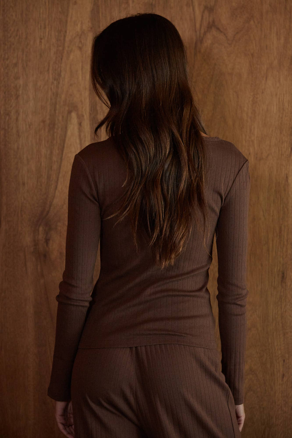 Pointelle Long Sleeve PJ Top