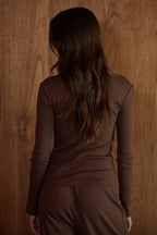 Pointelle Long Sleeve PJ Top