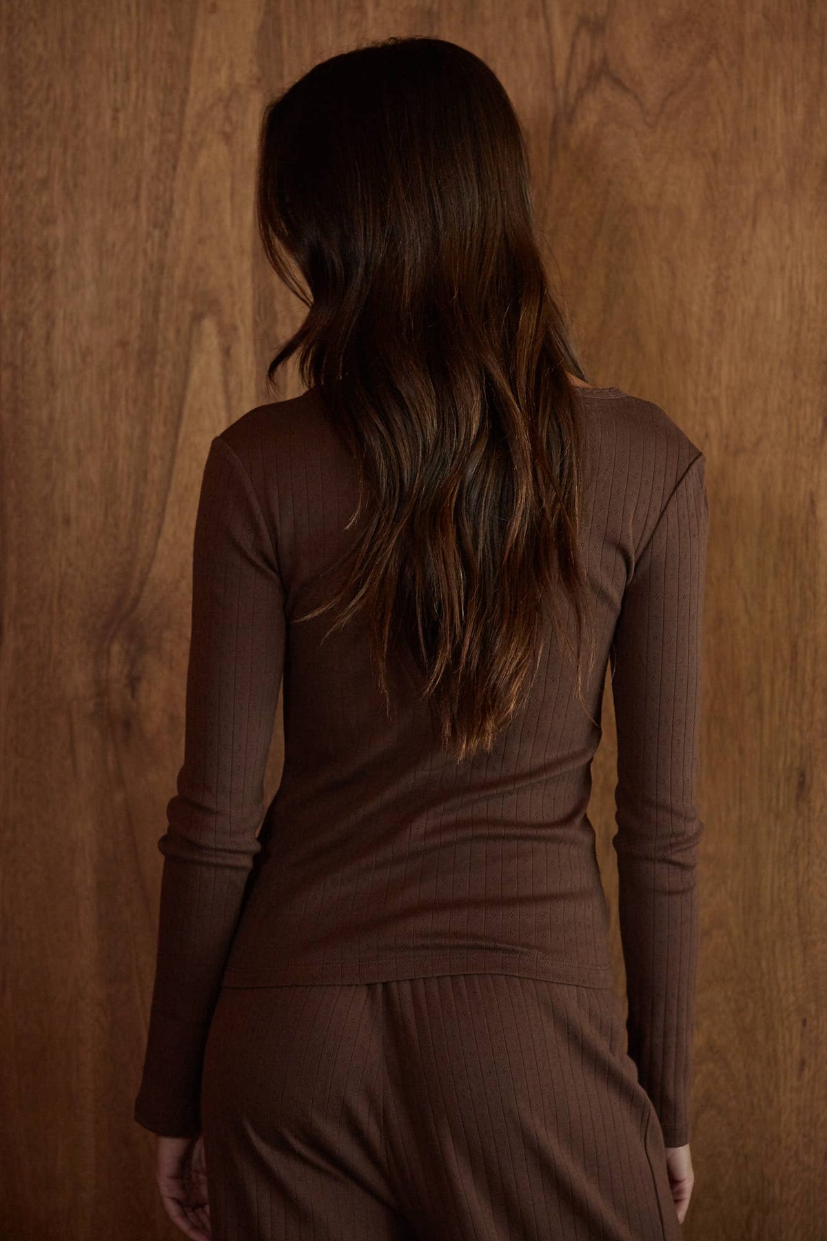 Pointelle Long Sleeve PJ Top
